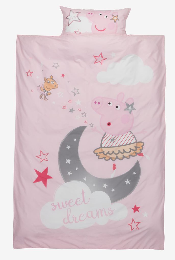 Posteljina PEPPA PIG 140x200/50x70/75 cm roza dječja